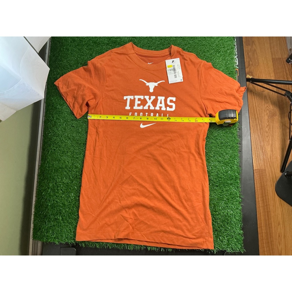 Nike Texas Longhorns Football Dri-FIT T-Shirt Mens Small Burnt Orange FD2004-802